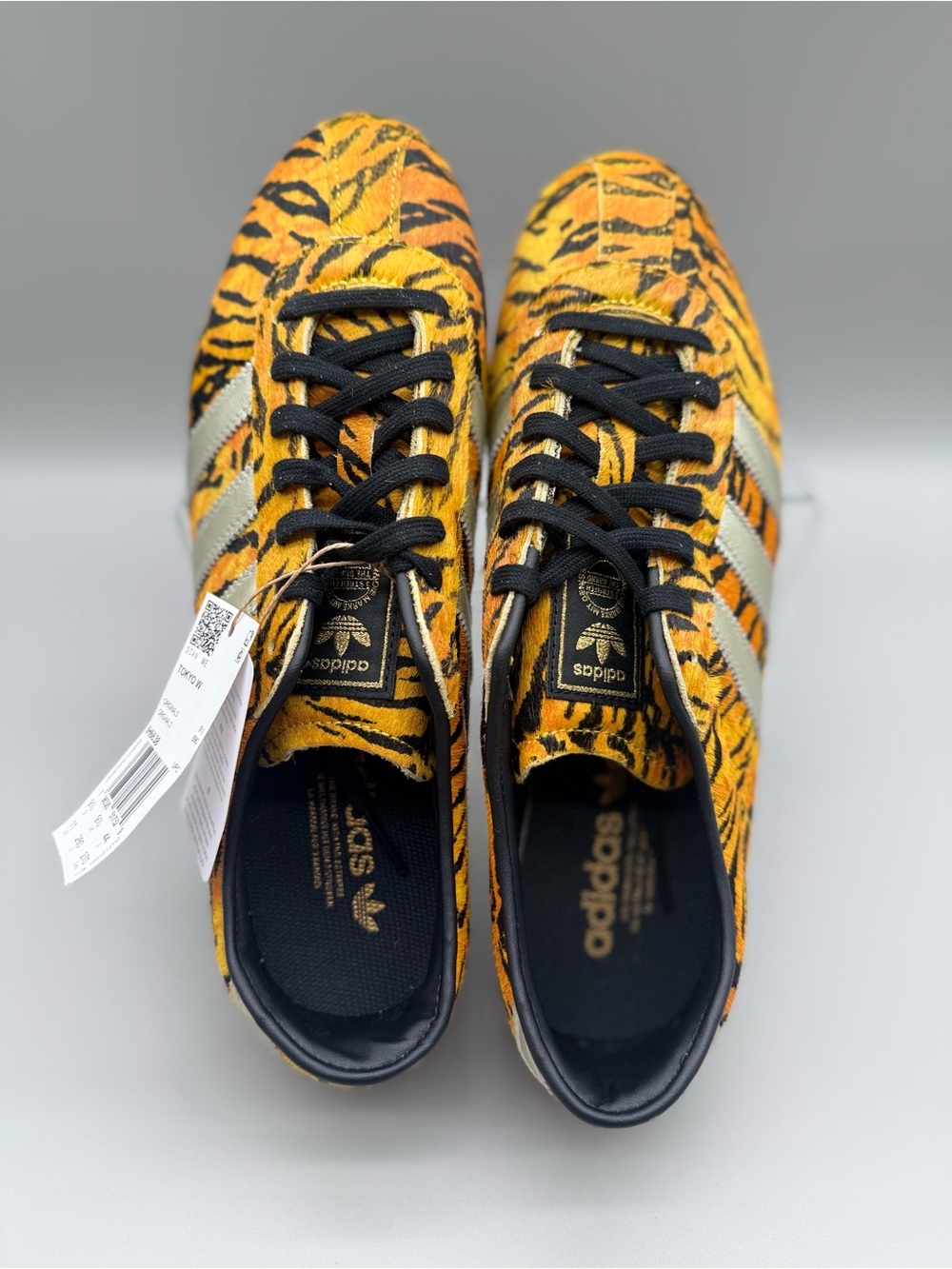 Adidas Women’s Tiger Print Samba Sneakers in Yellow/Black/Silver